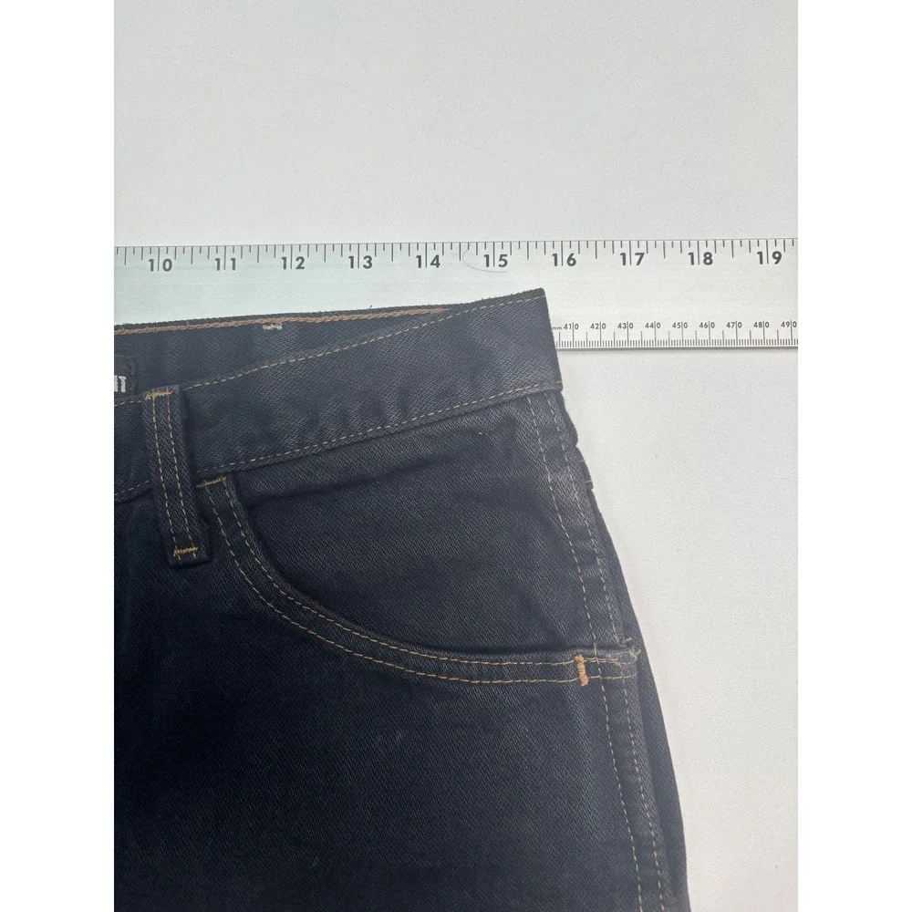 Wrangler FR Flame Resistant Slim Fit Denim Shorts Black Raw Hem 31 FR36MWB‎